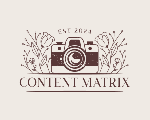Floral SLR Camera logo