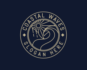 Sun Wave Tourism logo design