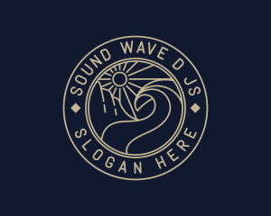 Sun Wave Tourism logo design