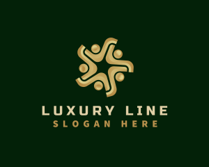 People Luxury Community logo design