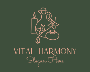 Wellness Spa Aromatherapy logo design