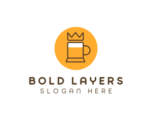 Royal Beer Mug logo design