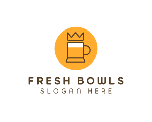 Royal Beer Mug logo design