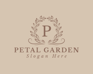 Aesthetic Wedding Wreath  logo design