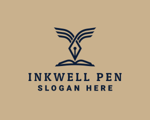 Writing Quill Pen logo design