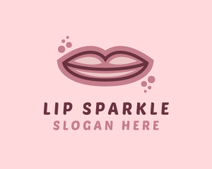 Woman Lips Surgery logo design