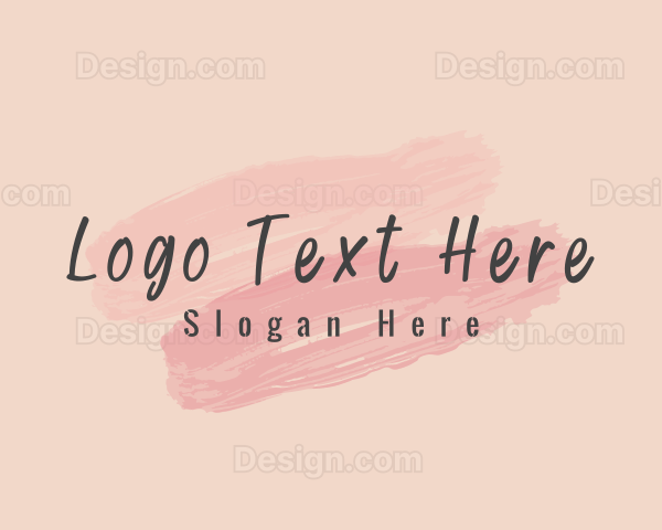 Feminine Paint Brush Logo