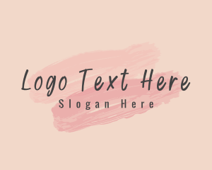 Feminine Paint Brush logo