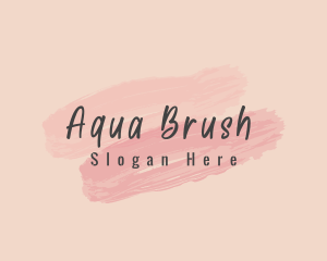 Feminine Paint Brush logo design