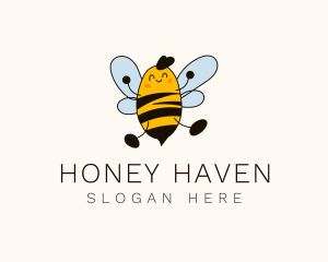 Happy Flying Bee logo