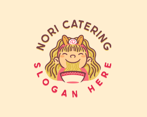 Ramen Noodle Girl logo design