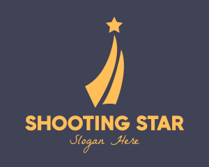 Yellow Shooting Star logo design