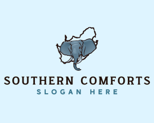 South Africa Wildlife Elephant logo