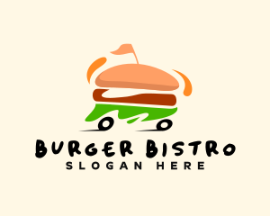 Hamburger Snack Food Delivery logo