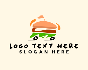 Hamburger Snack Food Delivery logo