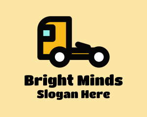 Yellow Flatbed Truck logo