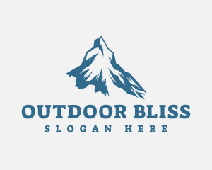 Frozen Mountain Peak  logo design