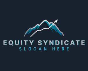 Statistics Arrow Mountain logo design