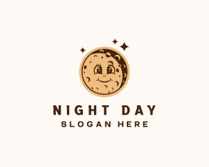 Night Evening Moon logo design