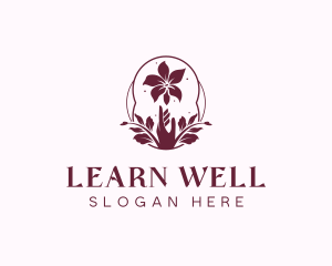 Wellness Spa Flower logo design