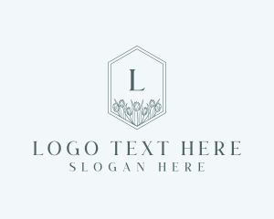 Floral Tulip Florist Wedding Logo