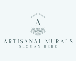 Floral Tulip Florist Wedding logo design