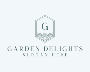 Floral Tulip Florist Wedding logo design