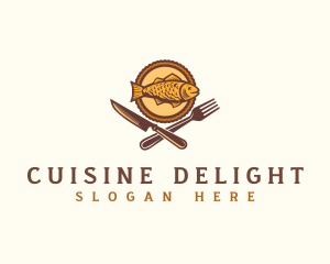 Fish Seafood Restaurant logo design