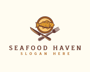 Fish Seafood Restaurant logo design