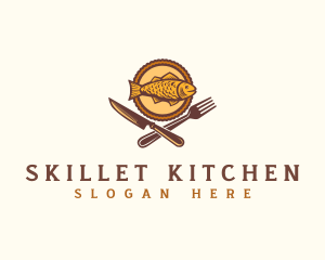 Fish Seafood Restaurant logo design