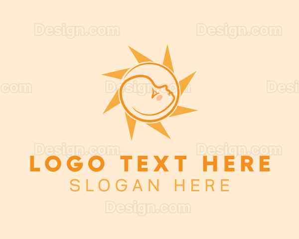 Infant Baby Sun Logo