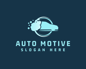 Bubble Wash Auto Cleaning logo design