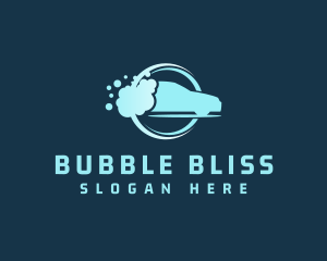 Bubble Wash Auto Cleaning logo design