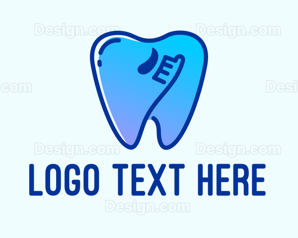 Blue Dental Toothpaste Logo