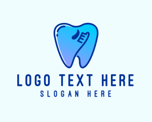 Blue Dental Toothpaste  Logo