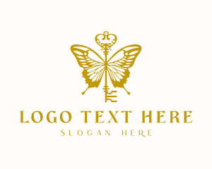 Gold Butterfly Key logo