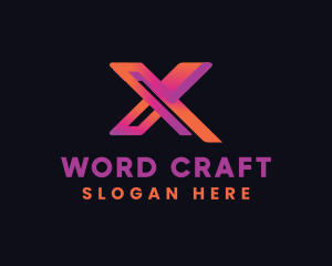 Modern Gradient Letter X logo