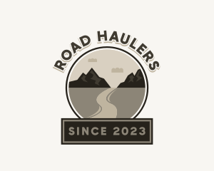 Nature Mountain Road logo design