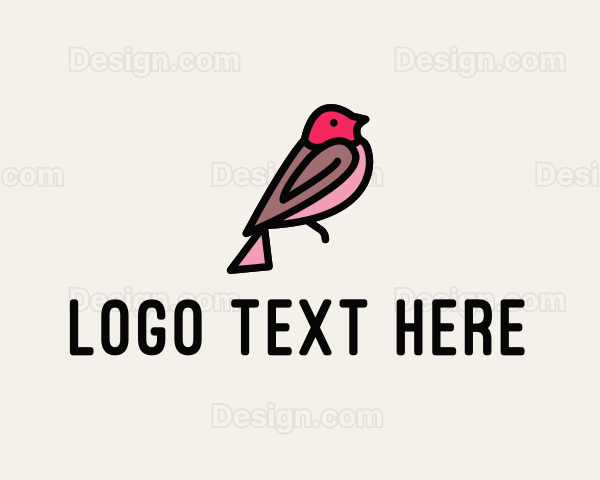 Lovebird Bird Pet Logo
