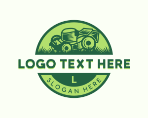 Lawn Mower Landscaper logo