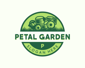 Lawn Mower Landscaper logo design