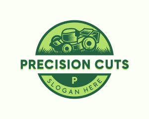 Lawn Mower Landscaper logo design