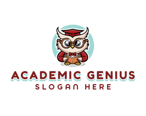 Owl School Genius logo design