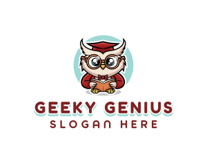 Owl School Genius logo design