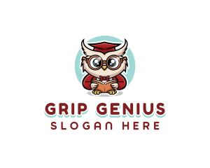 Owl School Genius logo design