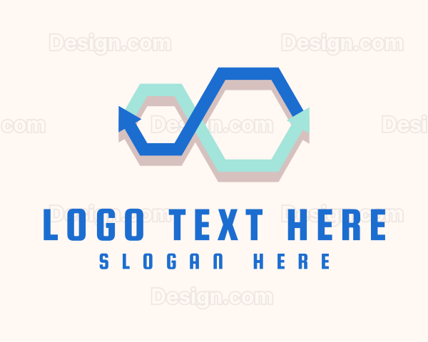 Hexagon Infinity Cycle Logo