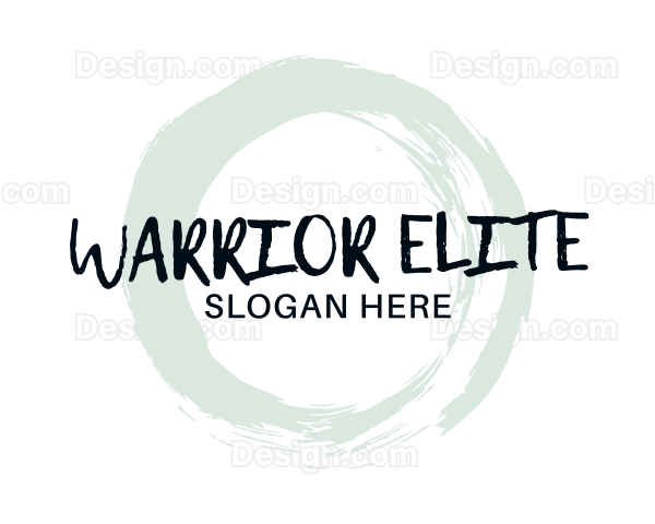 Round Texture Wordmark Logo