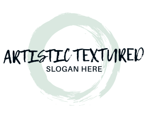 Round Texture Wordmark logo design