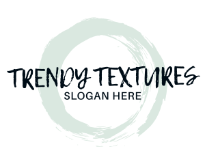 Round Texture Wordmark logo design