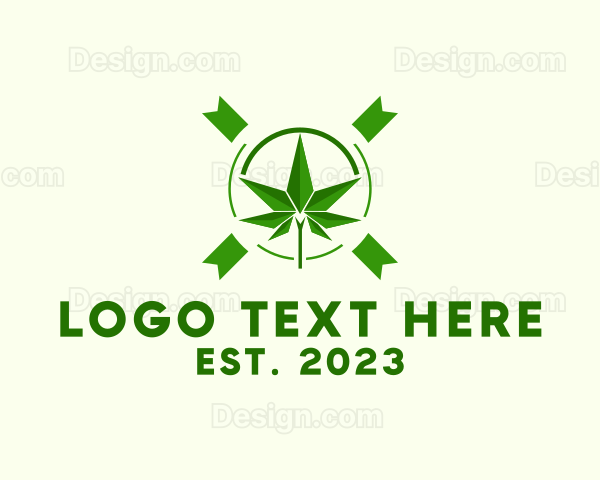 Marijuana Leaf Weed Logo